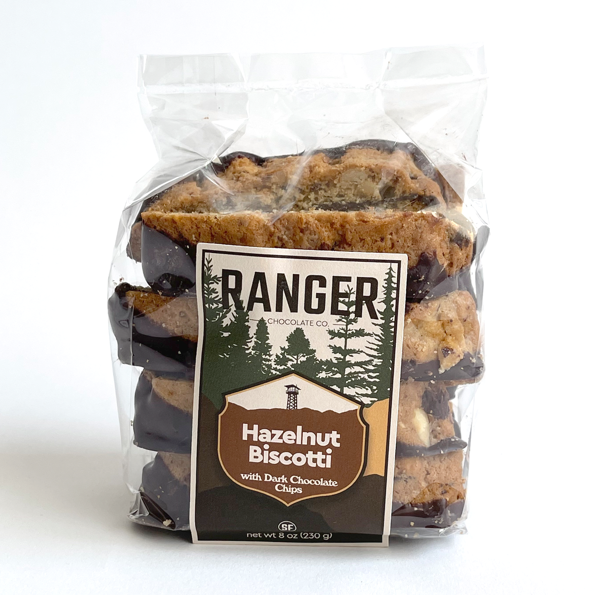 Ranger Hazelnut Biscotti with Dark Chocolate Chips