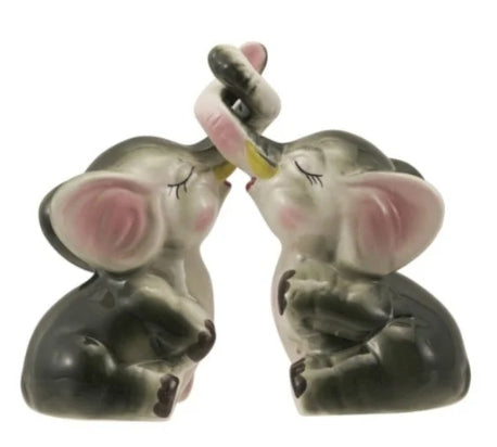 Hazel Mazel Vintage Elephant Salt & Pepper Shakers
