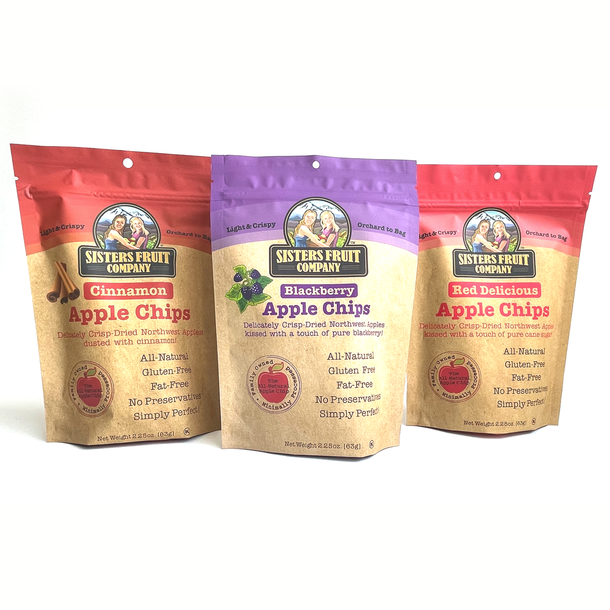 Sisters Fruit Co. Apple Chip Trio