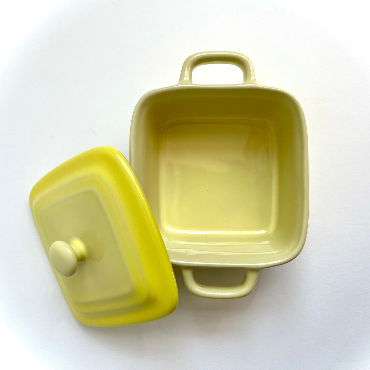 Hazel Mazel Yellow Ombre Mini Stoneware Baker