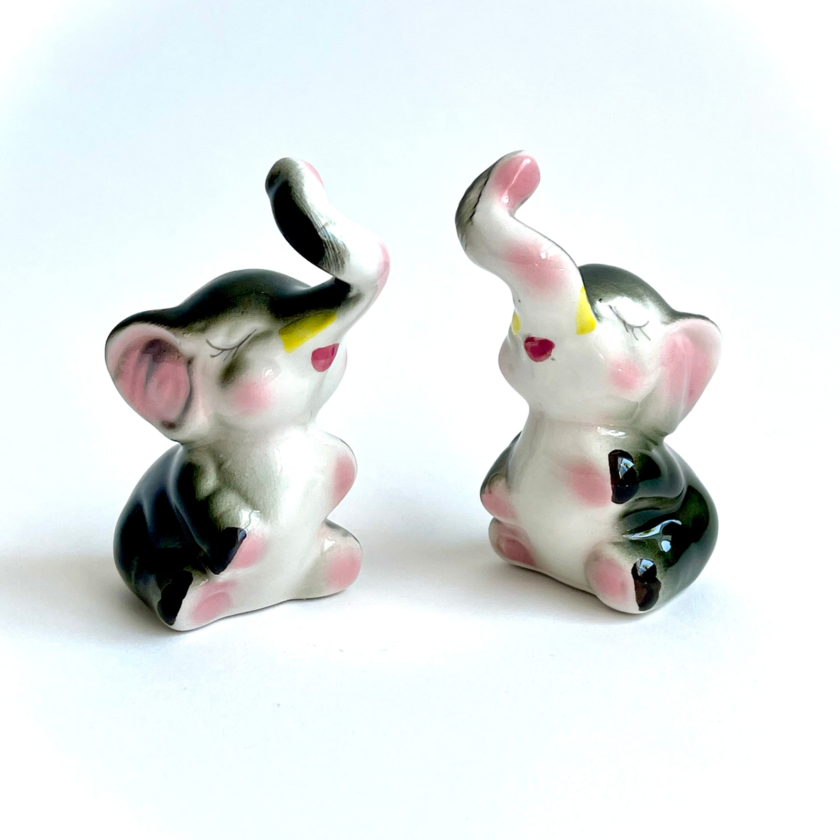 Hazel Mazel Vintage Elephant Salt & Pepper Shakers