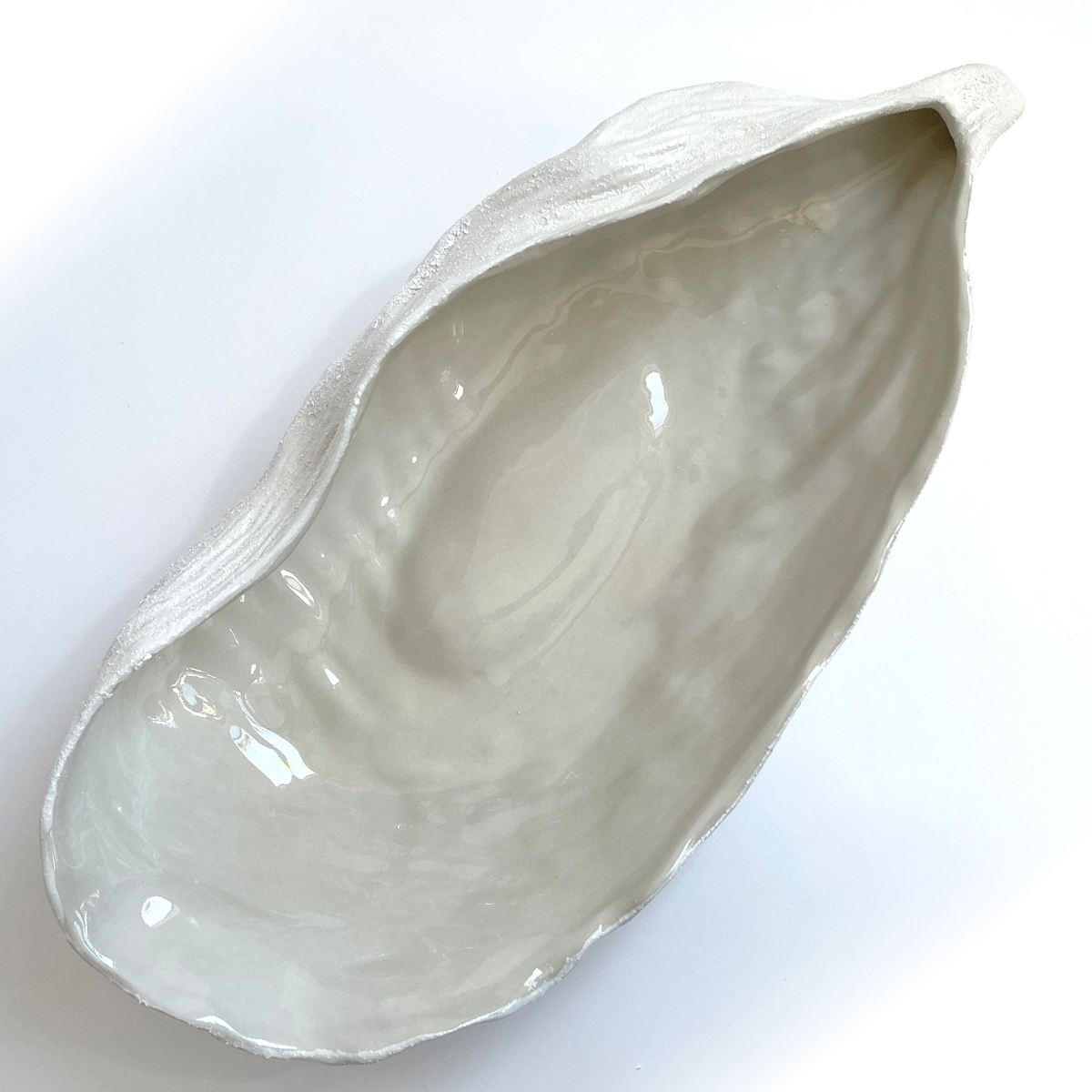Creative Co-Op Stoneware Shell Shaped Dish