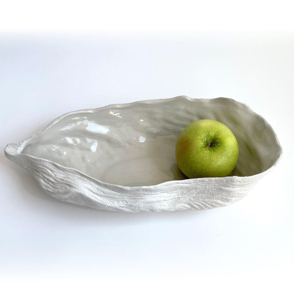 Creative Co-Op Stoneware Shell Shaped Dish