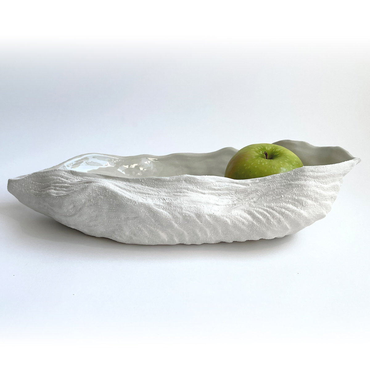 Creative Co-Op Stoneware Shell Shaped Dish