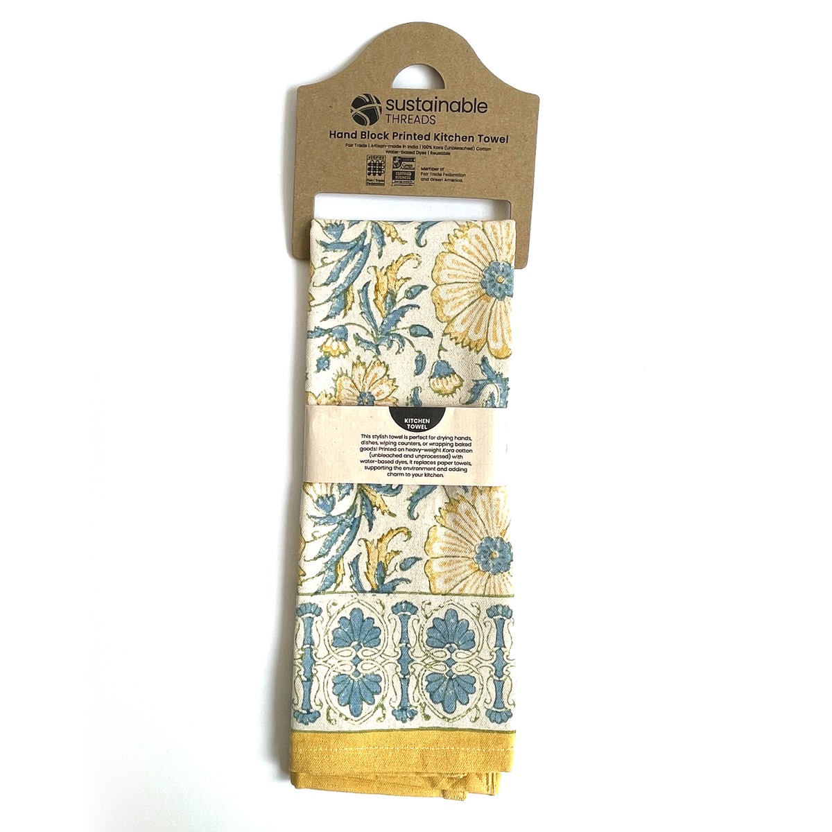 Sustainable Threads Kitchen Towel Bloom Wheat
