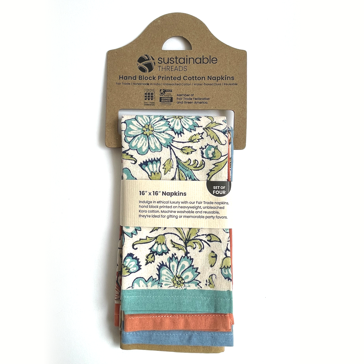 Sustainable Threads Napkin Set Bloom Reverie